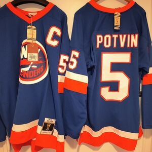 NY Islanders NHL Jersey Captain Denis Potvin 1982-83 Vintage Mitchell & Ness XL